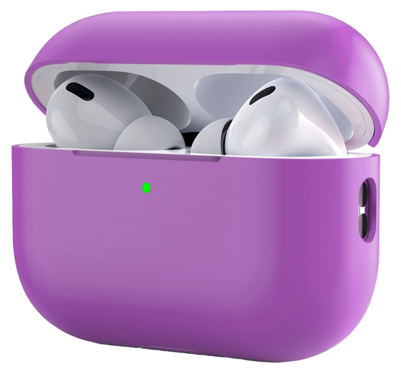 Matte Silikone Cover til AirPods Pro 2-Lilla