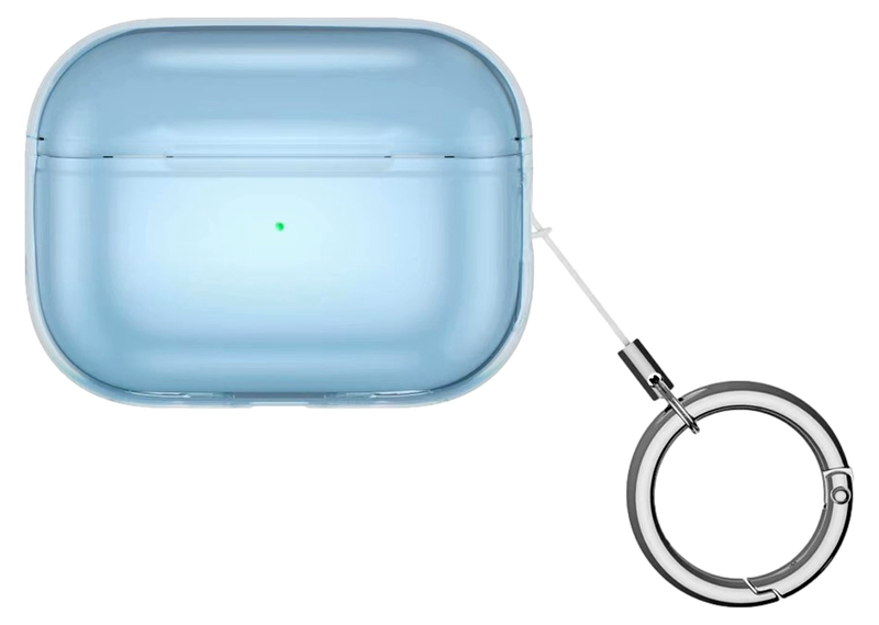 Gennemsigtigt Cover til AirPods Pro 2-Blå