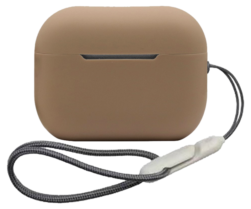 Silikone Cover til AirPods Pro 2 -Lysebrun