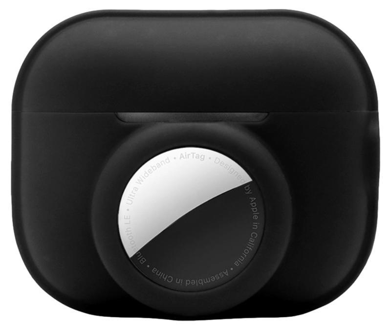 2-i-1 Silikone Cover til AirPods Pro 2 & AirTag-Sort