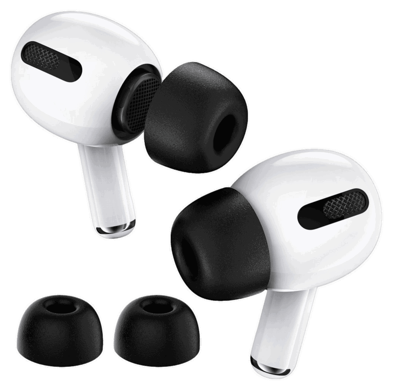 Sorte Skum Ørepropper til AirPods Pro 1 / 2-M