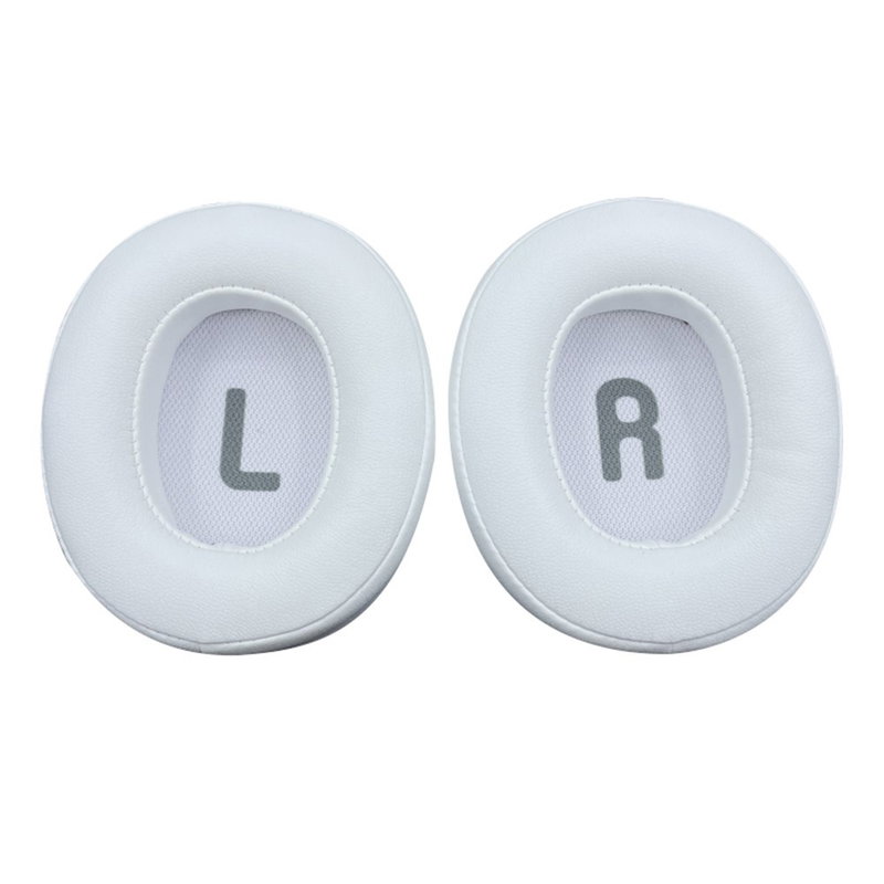 1 sæt Læder Ørepuder til JBL Tune 700BT / 710BT / 750BTNC / 760NC / 770NC-Hvid