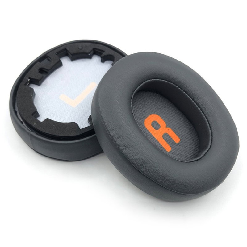 1 sæt Læder Ørepuder med Memoryskum til JBL JR460NC-Sort