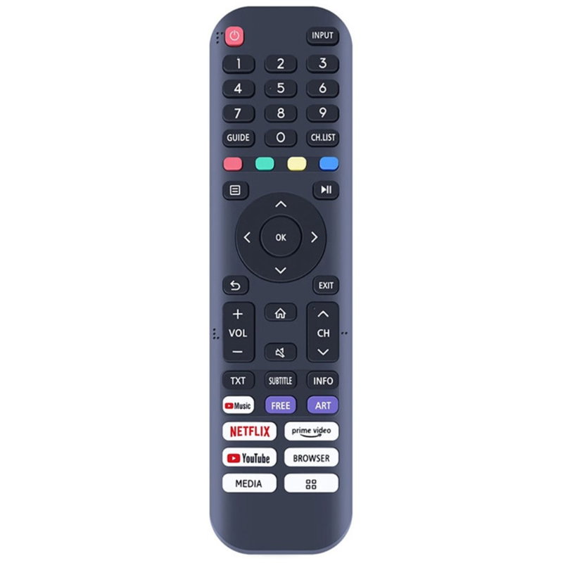 Fjernbetjening til Hisense TV