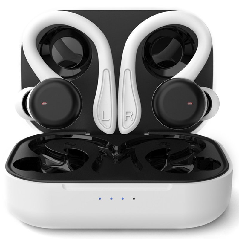T40 Trådløse Sports Earbuds med Ørekrog og Touch 
