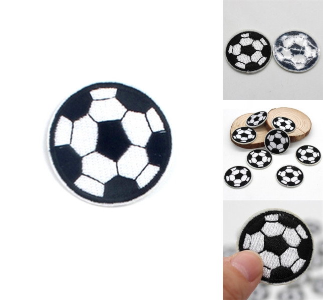 Fodbold Strygemærke til Tøj & Tasker - Strygbar Patch