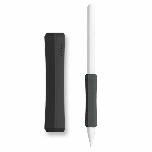 Ergonomisk Silikone Greb til Blyanter & Apple Pencil-Sort