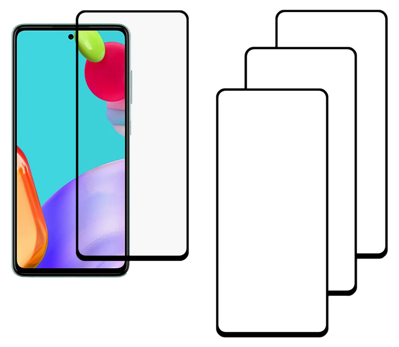 3 stk. Samsung Galaxy A52 & A52S 4G / 5G 3D Skærmbeskyttelse / Beskyttelsesglas
