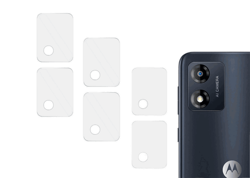 6 stk Kamera Skærmbeskyttelse / Beskyttelsesglas til Motorola Moto E13