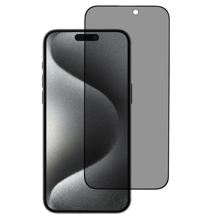 Visning af skærmbeskytter installeret på iPhone 16