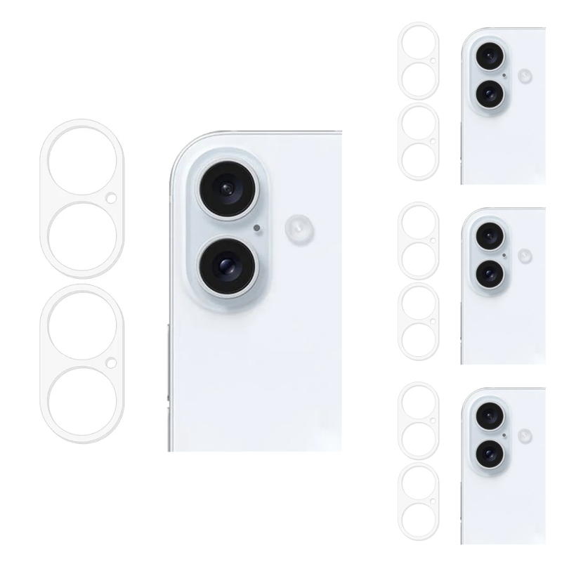 6 stk. iPhone 16/16 Plus Kamera Skærmbeskyttelse / Beskyttelsesglas