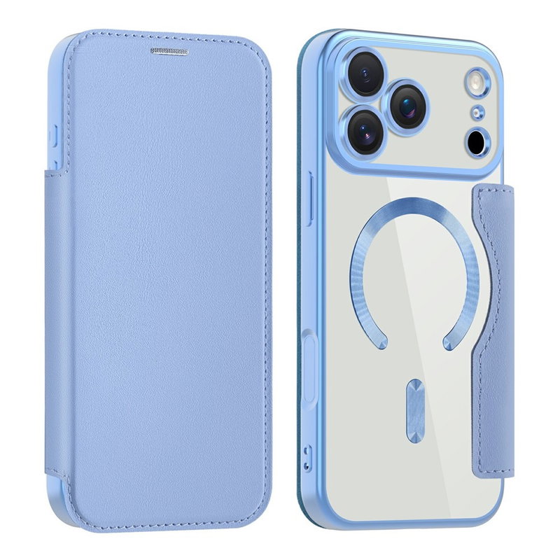 iPhone 17 Pro Flip Cover med MagSafe og Kortholder - Blå