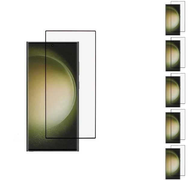 5 stk. Samsung Galaxy S25 Ultra Beskyttelsesglas / Skærmbeskyttelse / 3D Glas
