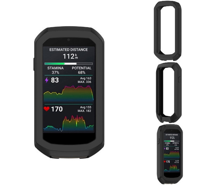 Silikoneetui til Garmin Edge 1050 set forfra