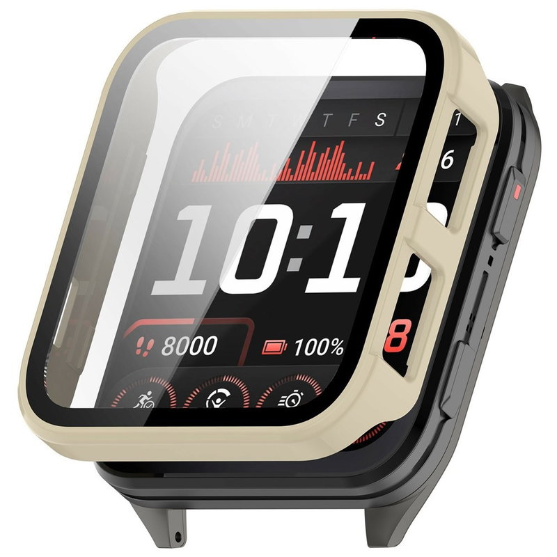 Cover med Hærdet Glas til Garmin Venu X1 - Beige