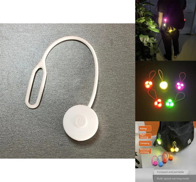 Refleks LED Lys fastgjort til en rygsæk