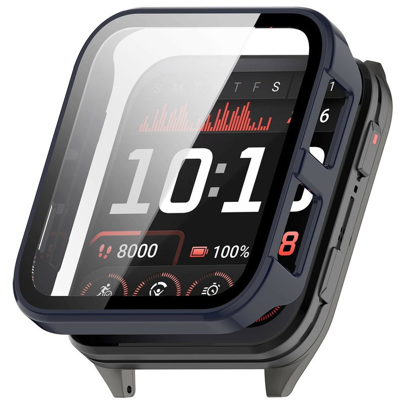 Cover med Hærdet Glas til Garmin Venu X1 - Mørkeblå