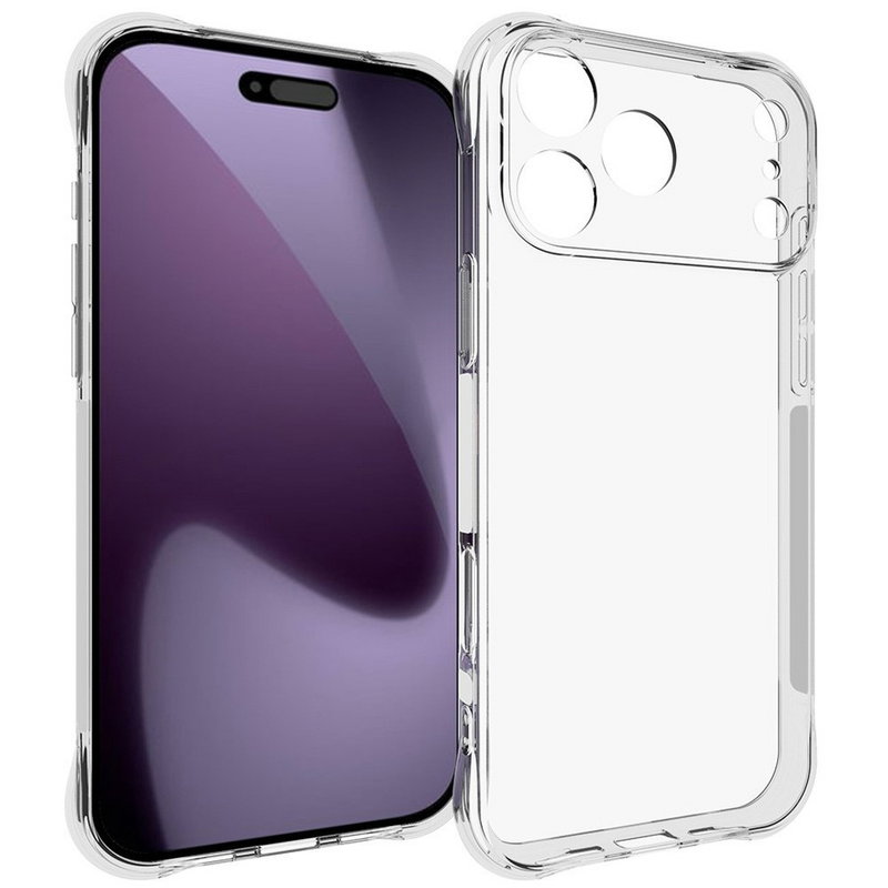 iPhone 17 Pro Max Gennemsigtigt Silikone Cover