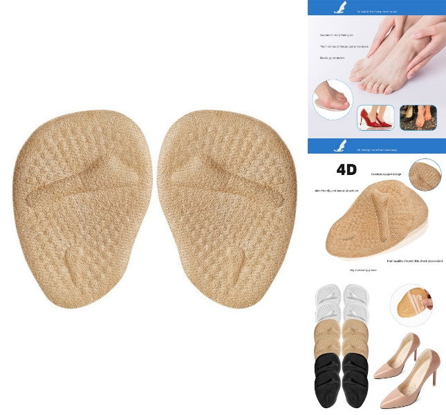 Forfodspuder til højhælede sko i beige