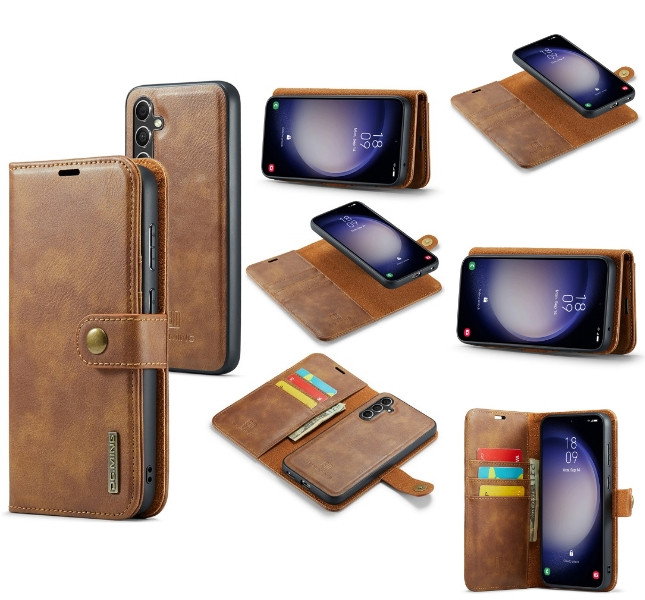 Lædercover til Samsung Galaxy A16 5G, brun