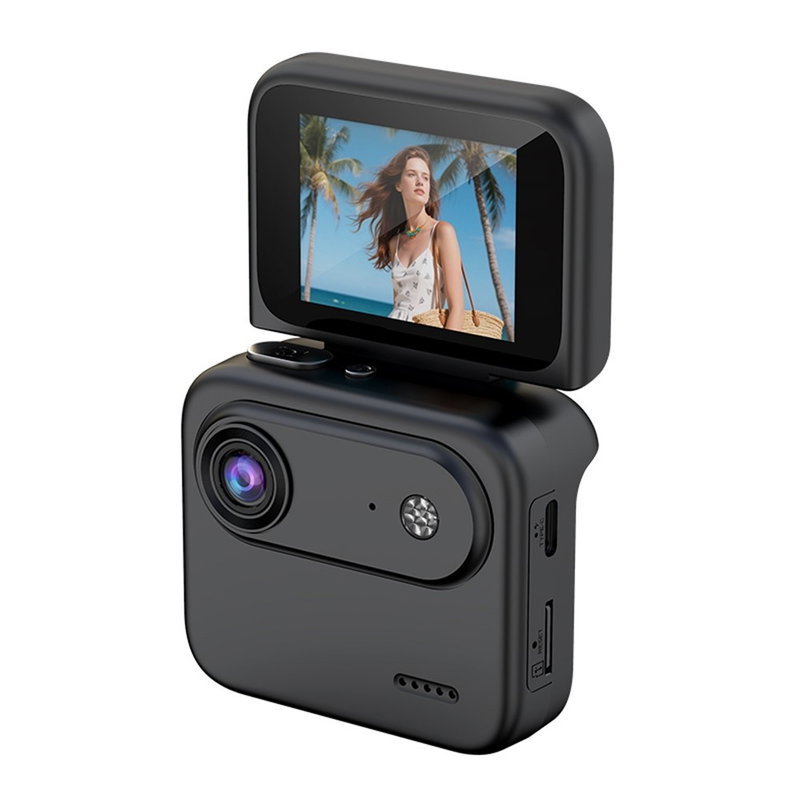 Actionkamera med vipbar skærm – 4K videooptagelse & 10 MP fotos