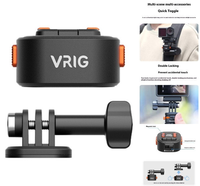 Magnetisk adapter til GoPro kamera