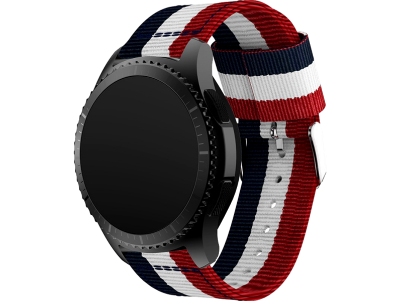 Catania Rem i Nylon til Huawei Watch 2 Classic / GT / GT 2 46MM - Rød / Blå
