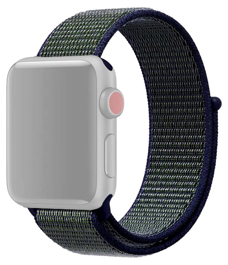 Suwon Velcro Rem til Apple Watch 1 - 42mm-Blå / Grøn