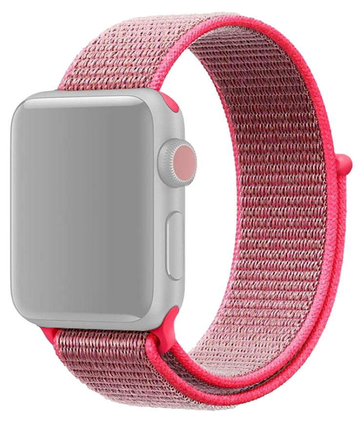 Suwon Velcro Rem til Apple Watch 10 - 46mm-Lyserød