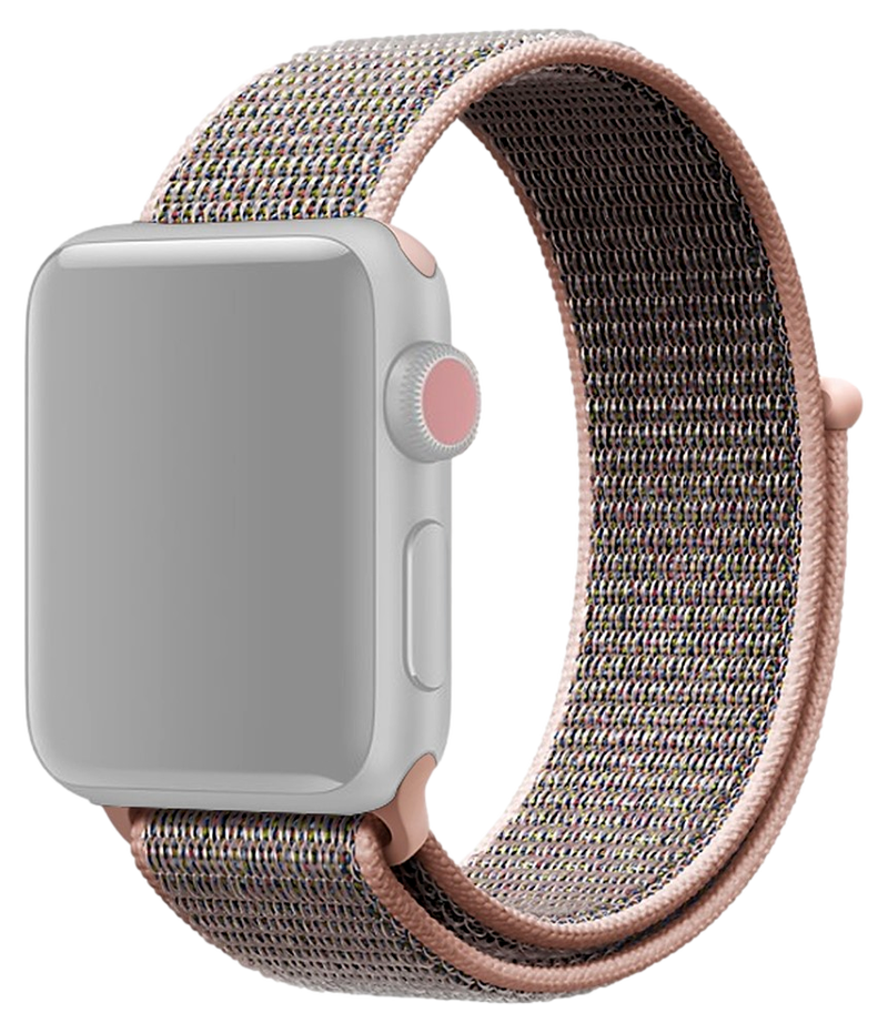 Suwon Velcro Rem til Apple Watch 1 - 38mm-RosaGuld