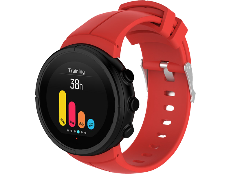 Silicone rem til Suunto Spartan Ultra-Rød