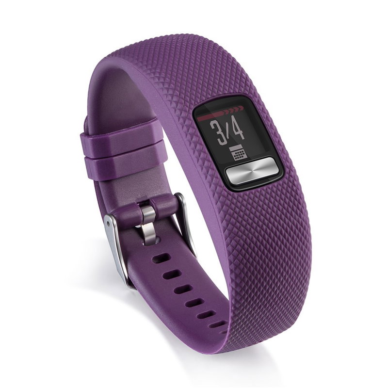 Textured Silicone rem til Garmin Vivofit 4-Lilla