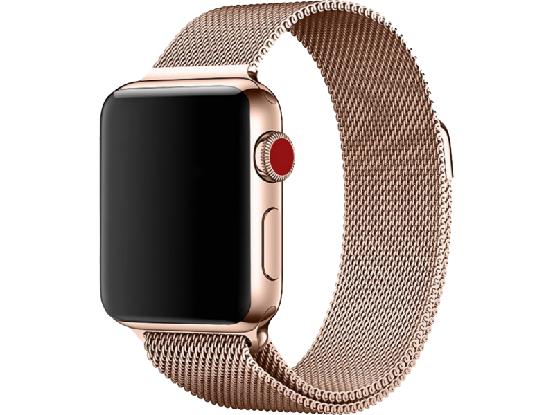Mesh urlænke i rustfrit stål til Apple Watch 42 / 44 / 45mm - RoseGold