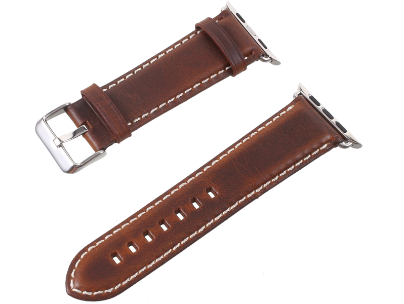 Reina Brun Læderrem til Apple Watch SE (2022/2023) 