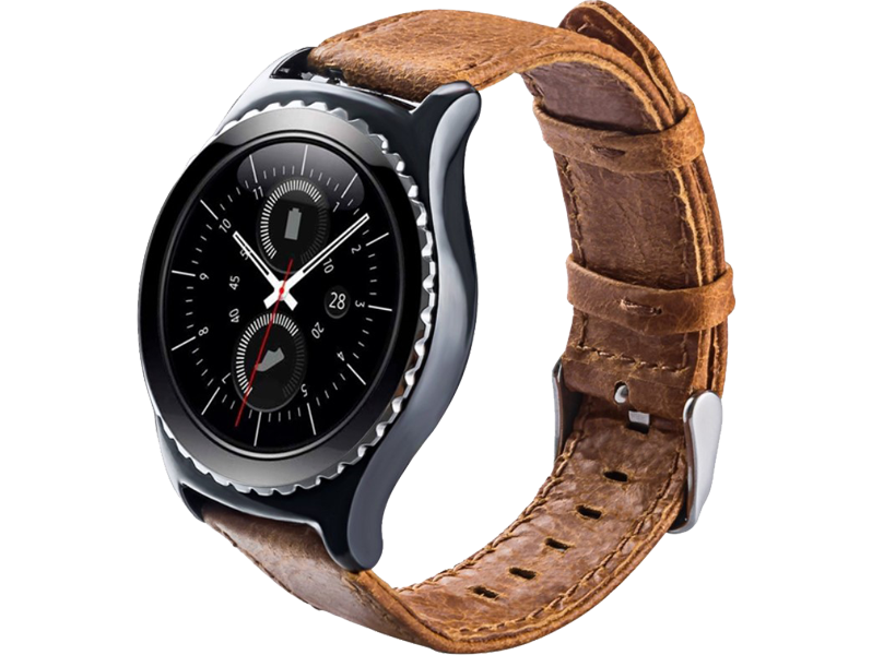 Genuine Læder Rem til Garmin Venu 2 Plus 43mm - Brun