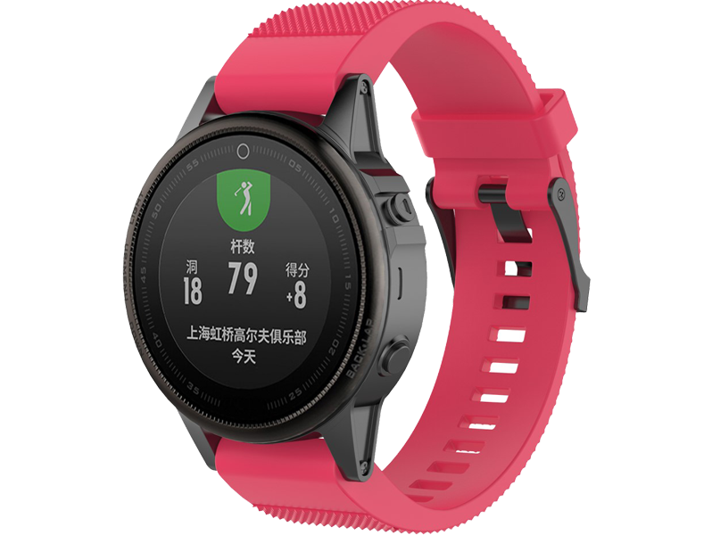 Silicone rem til Garmin Fenix 8 / E - 43mm-Rød