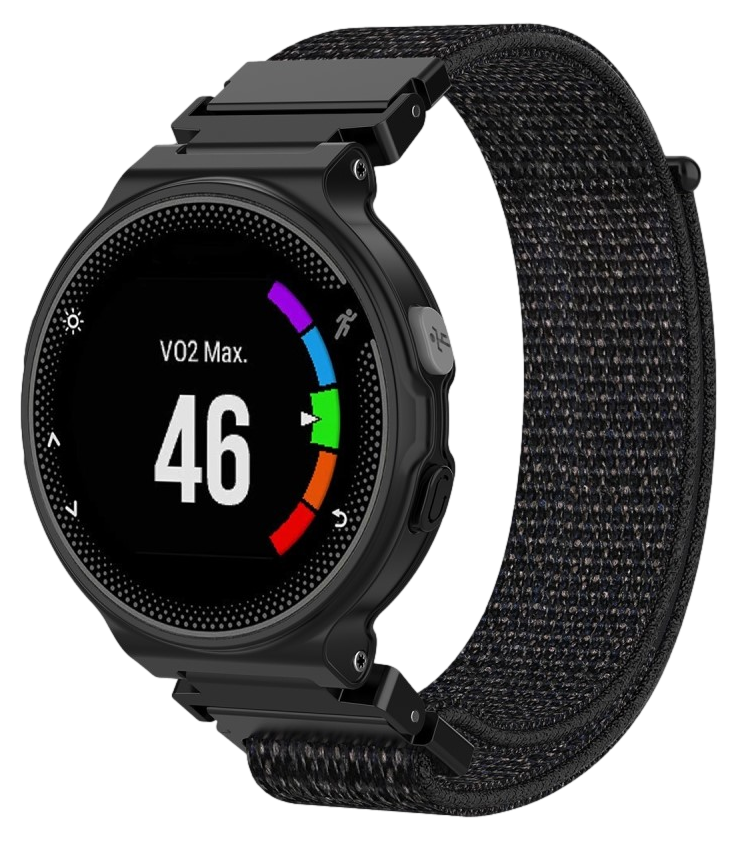 Nylon Rem til Garmin Forerunner 220/230/235 & Garmin Forerunner 620/630-Sort