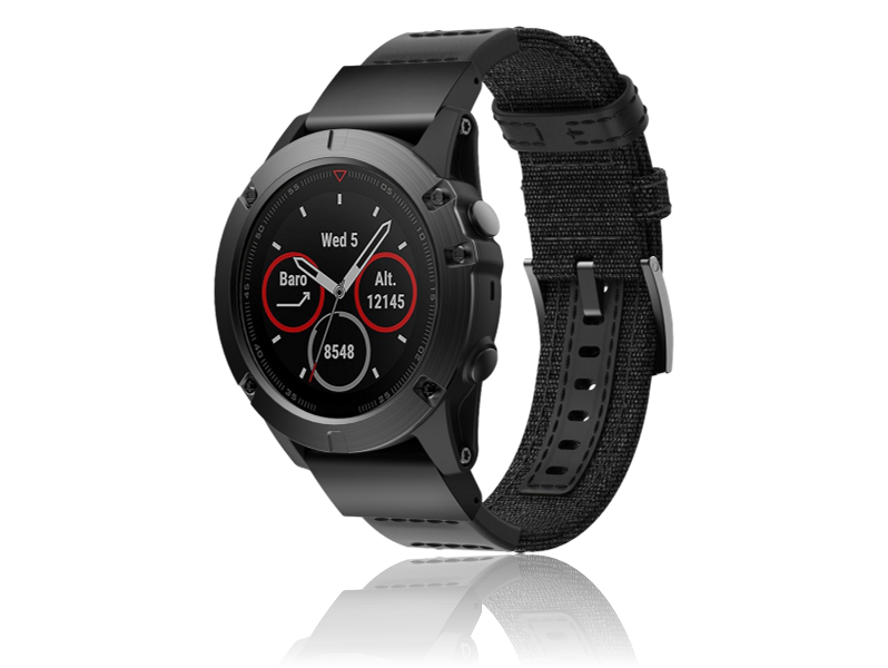 Canvas rem til Garmin Fenix 7X / 7X Pro / 7X Solar