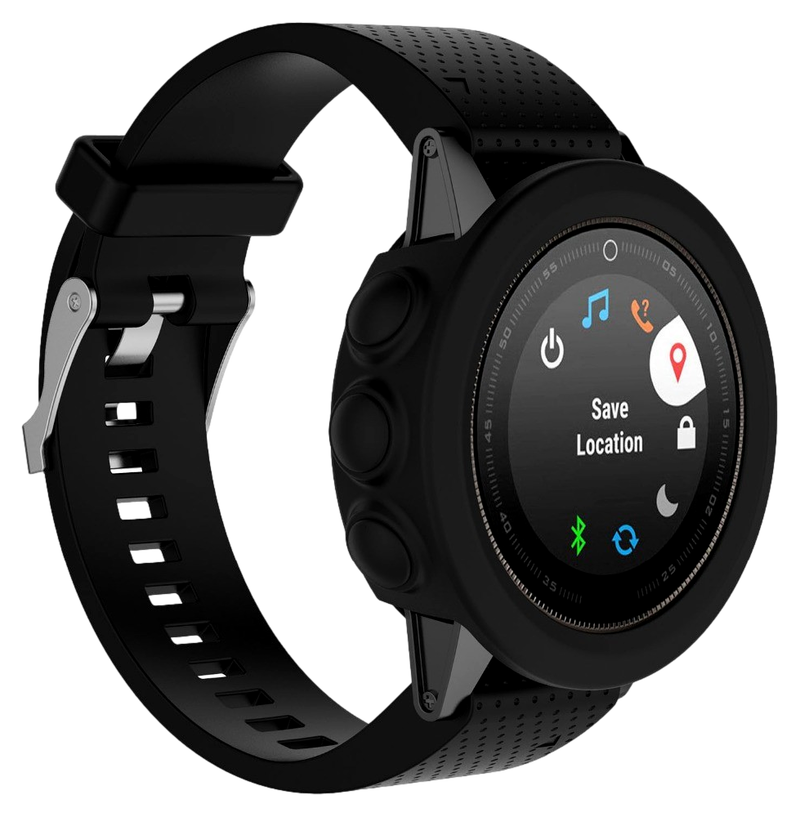 Silikone Cover til Garmin Fenix 5 / 5 Plus-Sort