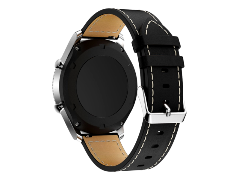Terni rem i genuine læder til Garmin Forerunner 255 / 255 Music - Sort