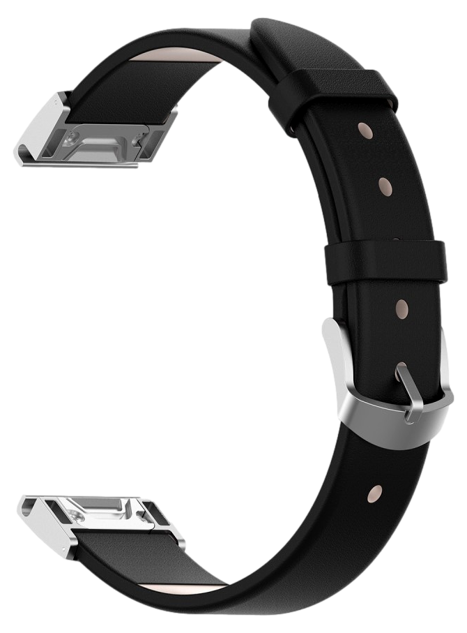Genuine Læderrem til Garmin Fenix 5S / 5S Plus - Sort