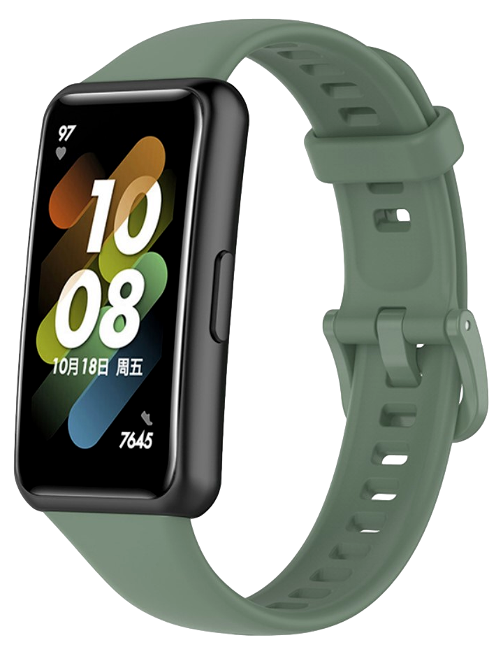 Silikone Rem til Huawei Band 7-Grøn