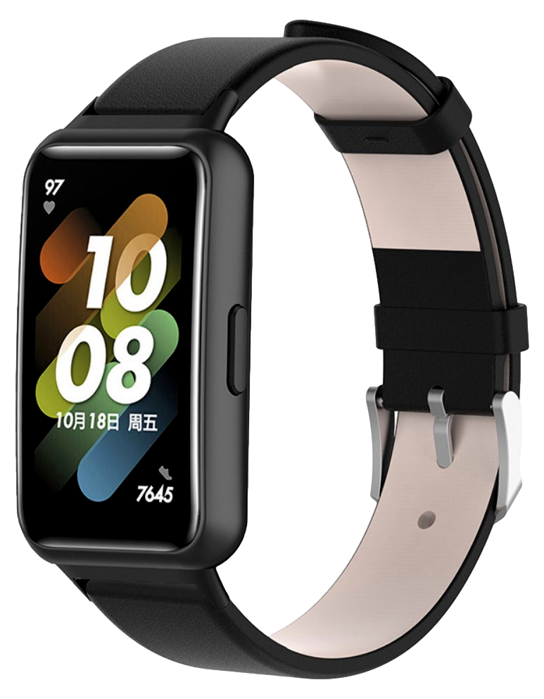 Gummi Rem til Huawei Band 7-Sort