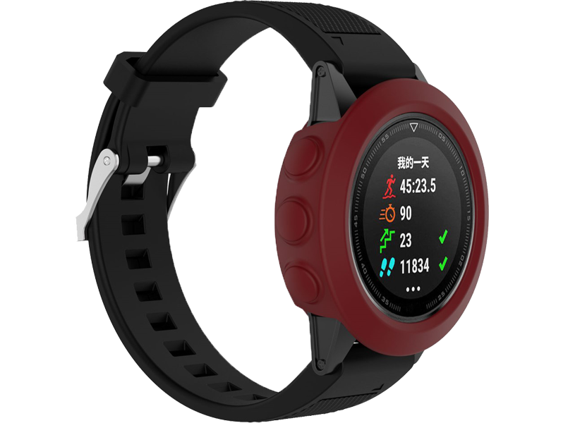 Silicone cover til Garmin Fenix 5X / 5X Plus-Rød