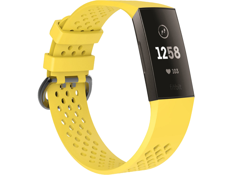 Silicone Sportsrem til Fitbit Charge 3 / 4-Gul