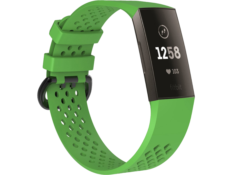 Silicone Sportsrem til Fitbit Charge 3 / 4-Grøn