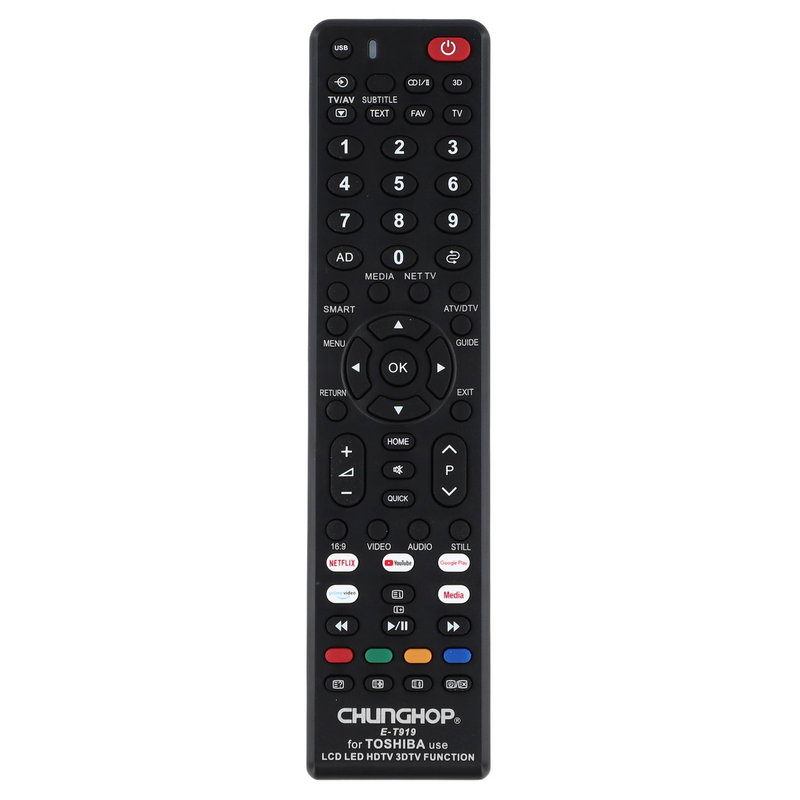 Universal Fjernbetjening til Toshiba TV