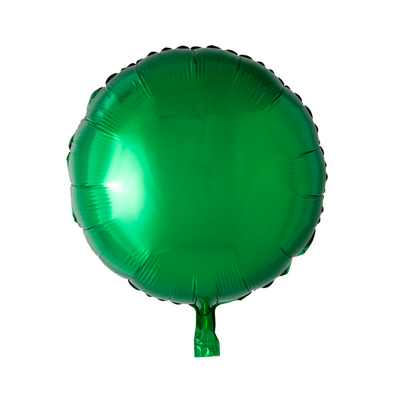 Stor Rund Folieballon, En Farve til Enhver Fest og Fødselsdag-Grøn