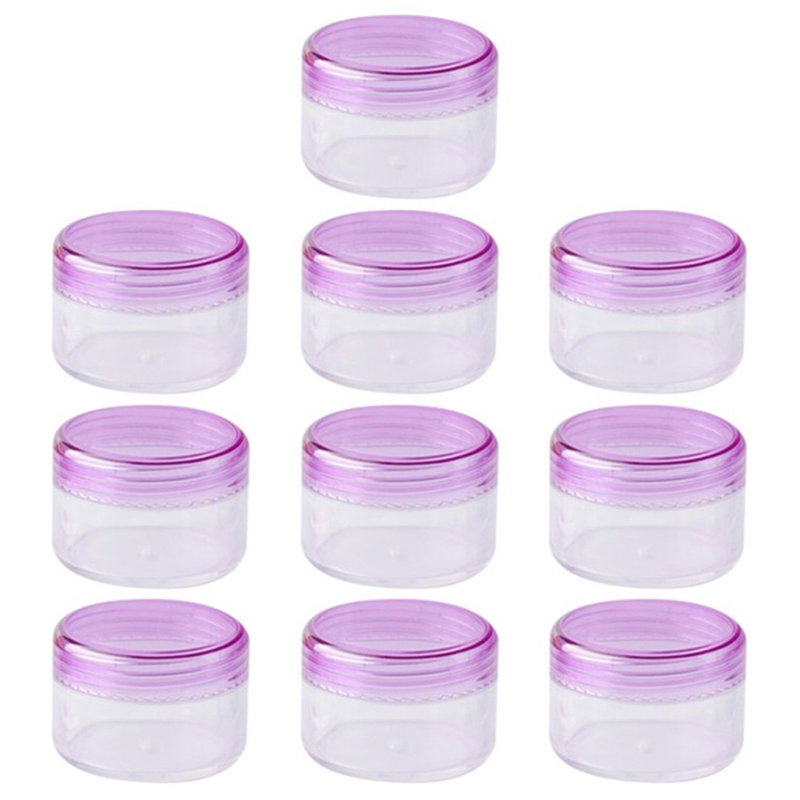 Genanvendelige Rejsebøtter til Creme & Makeup - 15 g, 10 stk.
