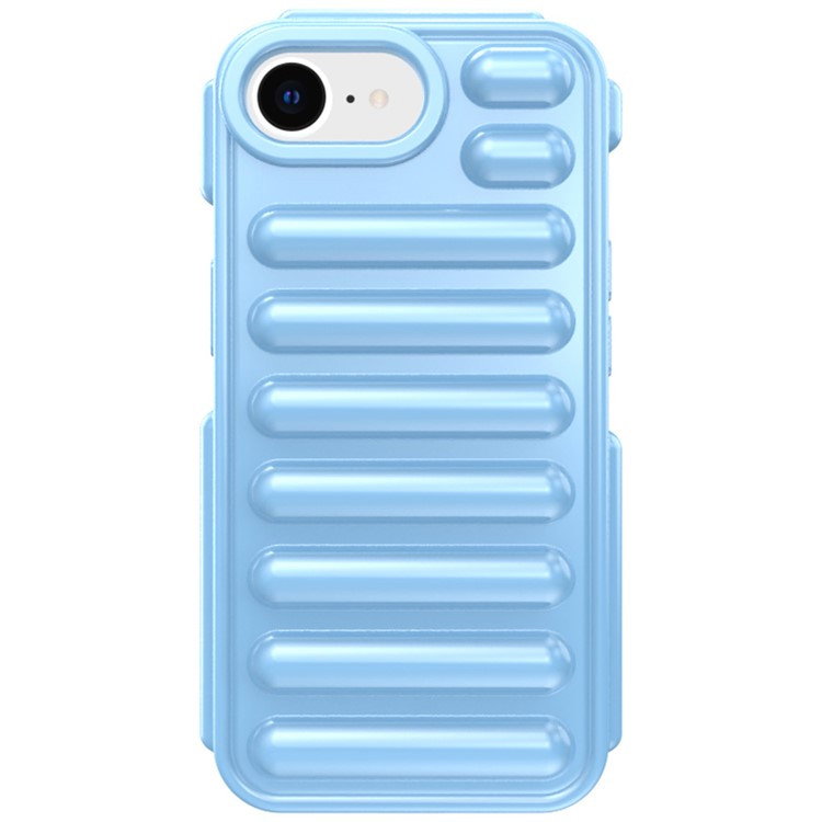 iPhone 16e Anti-Drop Ribbed Cover - Blå